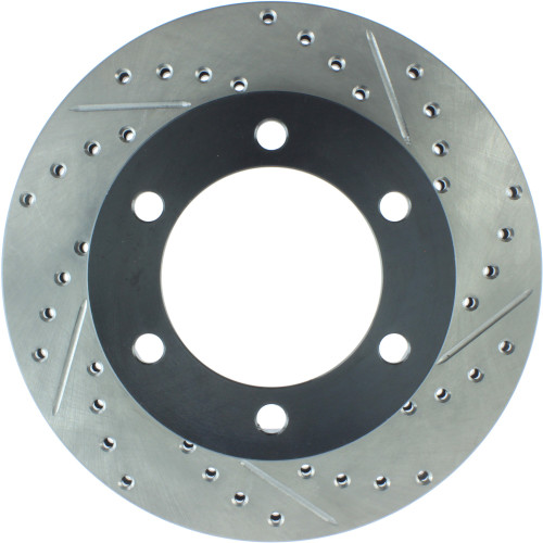 Sport Drilled & Slotted Brake Rotor; Front Left for 1995-2004 Toyota (4Runner, Tacoma) 127.44109L