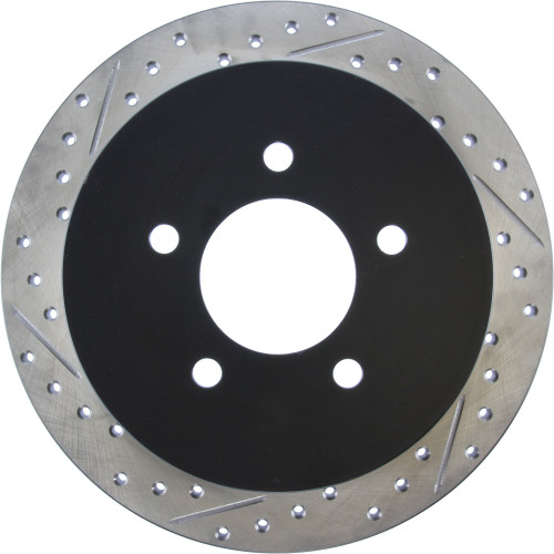 Sport Drilled & Slotted Brake Rotor; Rear Right for 1999-2004 Ford/Lincoln (Expedition, F-150, Blackwood, Navigator) 127.65085R