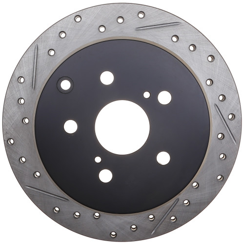 Sport Drilled & Slotted Brake Rotor; Rear Right for 1986-1997 Toyota (Previa, Supra) 127.44041R