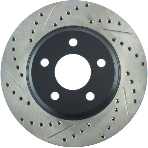 Sport Drilled & Slotted Brake Rotor; Front Right for 2005 Buick/Cadillac/Chevrolet (Park Avenue, LeSabre, DeVille, Impala) 127.62087R
