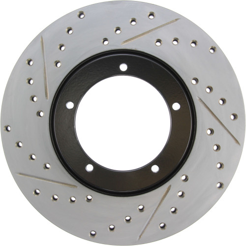 Sport Drilled & Slotted Brake Rotor; Front Right for 1967-1988 Porsche (911, 924, 944, 914) 127.37001R