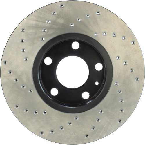 Sport Cross Drilled Brake Rotor; Front Left for 1992-2008 Audi/Volkswagen (100, 100 Quattro, A6, A6 Quattro) 128.33039L