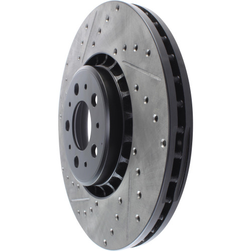 Sport Drilled & Slotted Brake Rotor; Front Right for 2003-2014 Volvo (XC90) 127.39034R