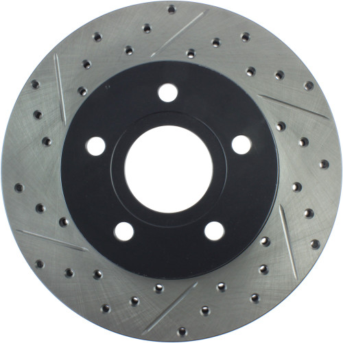 Sport Drilled & Slotted Brake Rotor; Front Right for 1999-2004 Jeep (Grand Cherokee) 127.67042R