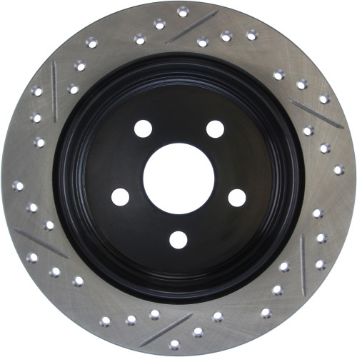 Sport Drilled & Slotted Brake Rotor; Rear Left for 2003-2010 Chrysler/Dodge (PT Cruiser, Neon) 127.63054L