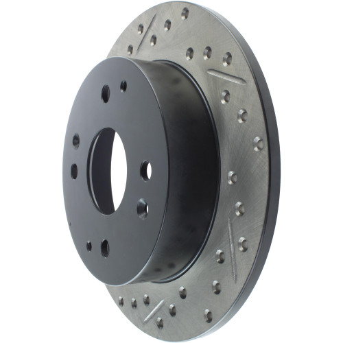 Sport Drilled & Slotted Brake Rotor; Rear Right for 1991-1997 Acura/Honda (CL, Accord) 127.40024R