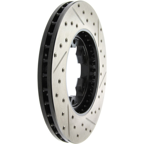 Sport Drilled & Slotted Brake Rotor; Front Right for 1985-2015 Nissan (D21, Frontier, Pathfinder, Pickup) 127.42029R