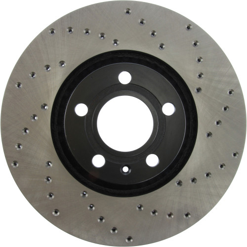Sport Cryo Cross Drilled Brake Rotor; Front Left for 1997-2011 Audi/Seat (A8, A8 Quattro, A6, A6 Quattro) 128.33107CL