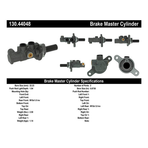 Premium Brake Master Cylinder for 2007-2012 Toyota/Lexus (Camry, ES350) 130.44048