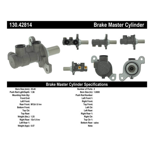 Premium Brake Master Cylinder for 2009-2017 Nissan (Murano, Quest) 130.42814