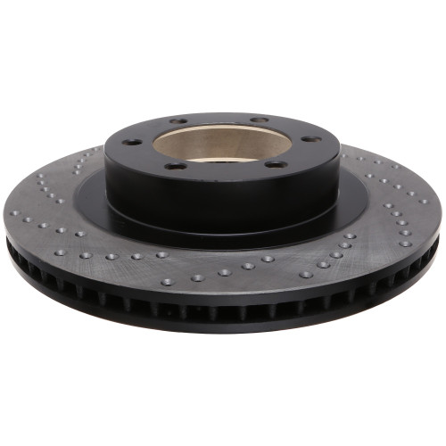 Sport Cross Drilled Brake Rotor; Front Right for 2003-2009 Lexus/Toyota (GX470, 4Runner) 128.44127R
