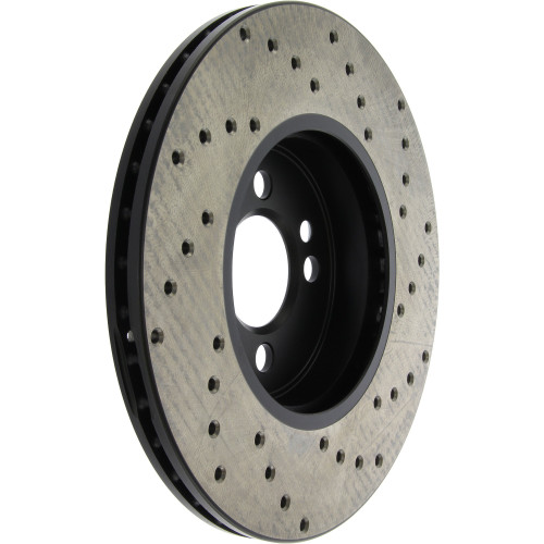 Sport Cross Drilled Brake Rotor; Front Right for 2007-2015 Mini (Cooper) 128.34101R