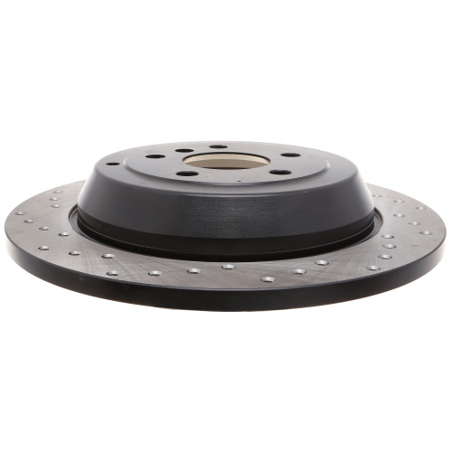 Sport Cross Drilled Brake Rotor; Rear Right for 2006-2012 Mercedes-Benz (ML500, ML350, R350, R500) 128.35090R