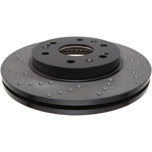 Sport Cross Drilled Brake Rotor; Front Right for 2005-2020 Chevrolet/GMC/Cadillac (Silverado 1500, Sierra 1500, Escalade, Tahoe) 128.66057R