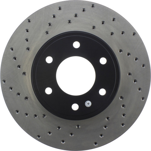 Sport Cross Drilled Brake Rotor; Front Right for 2006-2009 Chevrolet/Saab (Trailblazer, 9-7x) 128.66064R