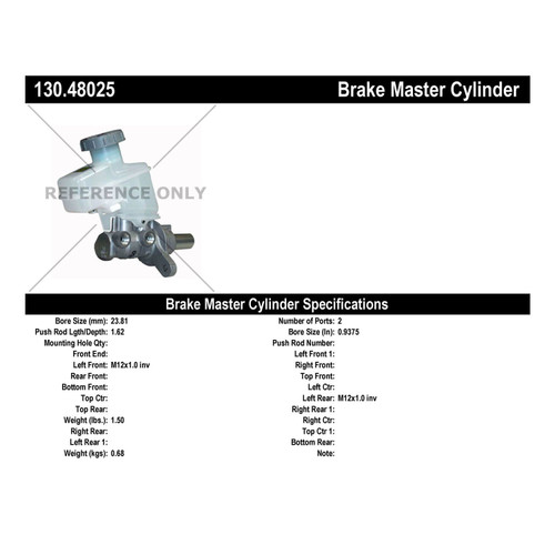 Premium Brake Master Cylinder for 2006-2013 Suzuki (Grand Vitara) 130.48025