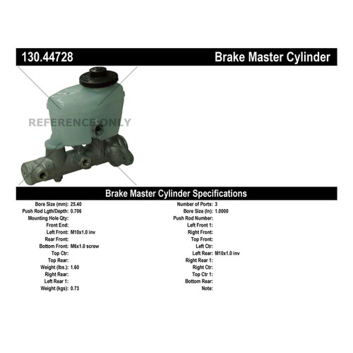 Premium Brake Master Cylinder for 1995-2000 Toyota (4Runner) 130.44728
