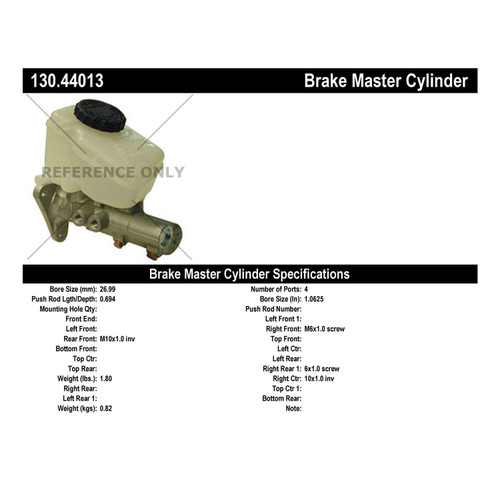 Premium Brake Master Cylinder for 1992-1993 Lexus (SC300, SC400) 130.44013