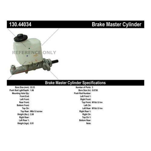 Premium Brake Master Cylinder for 2002-2006 Lexus/Toyota (ES300, Camry, ES330) 130.44034