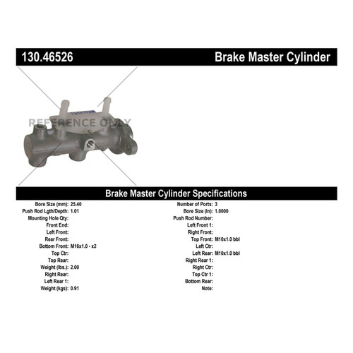 Premium Brake Master Cylinder for 2003-2005 Mitsubishi (Outlander) 130.46526