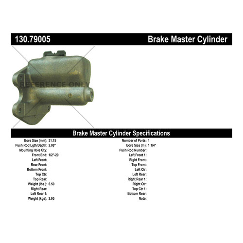 Premium Brake Master Cylinder for 1963-1966 Ford (F-350) 130.79005