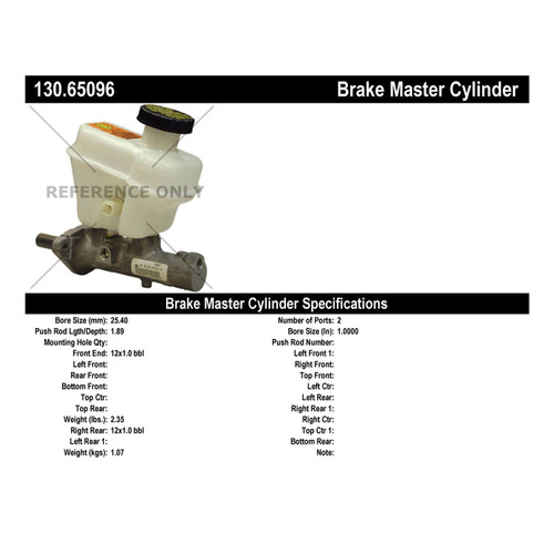 Premium Brake Master Cylinder for 2004-2007 Ford/Mazda/Mercury (Escape, Tribute, Mariner) 130.65096