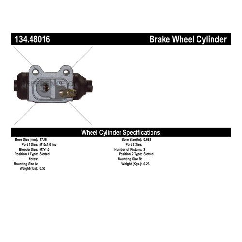 Premium Wheel Cylinder for 1989-2007 Suzuki/Daihatsu/Geo (Aerio, Esteem, Swift, Charade) 134.48016