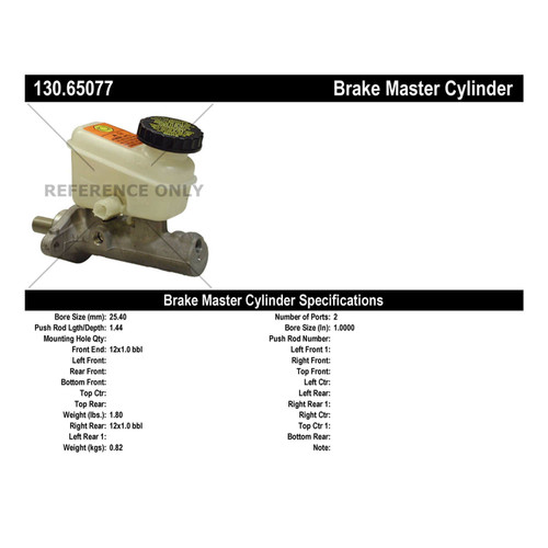 Premium Brake Master Cylinder for 2001-2004 Ford/Mazda (Escape, Tribute) 130.65077