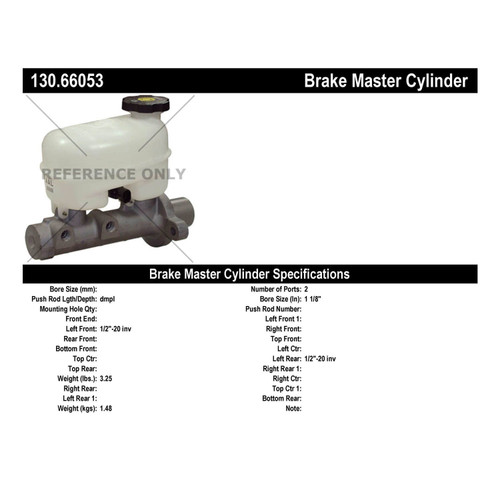 Premium Brake Master Cylinder for 2005-2007 Chevrolet/GMC (Silverado 1500, Sierra 1500, Silverado 1500 Classic, Sierra 1500 Classic)