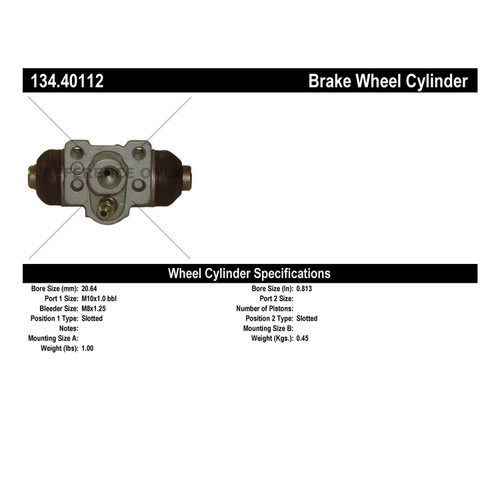 Premium Wheel Cylinder for 2003-2007 Honda (Accord) 134.40112