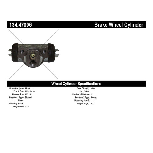 Premium Wheel Cylinder for 1993-1999 Subaru (Impreza, Legacy) 134.47006