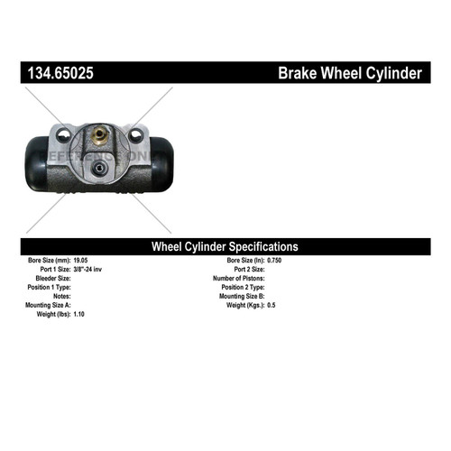 Premium Wheel Cylinder for 2001-2002 Ford/Mazda (Ranger, B2300, B2500, B3000) 134.65025