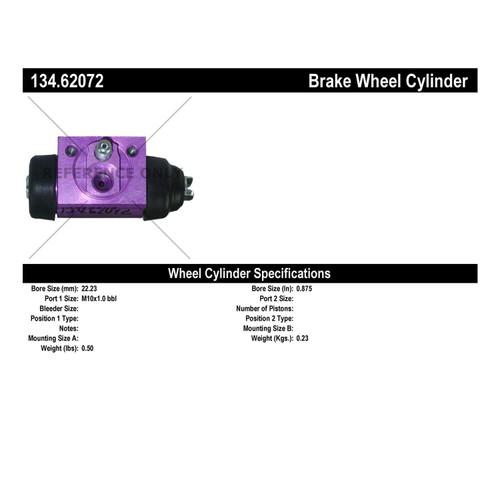 Premium Wheel Cylinder for 2004-2007 Chevrolet (Malibu) 134.62072
