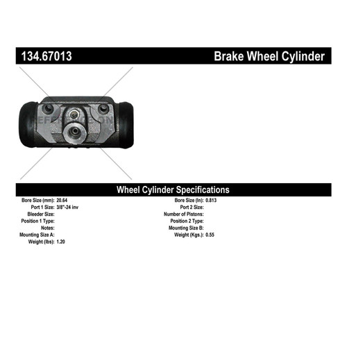 Premium Wheel Cylinder for 1987-1999 Dodge (Dakota) 134.67013