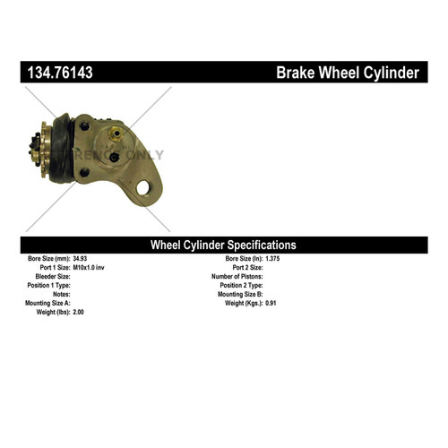 Premium Wheel Cylinder for 1994-1996 Isuzu/Chevrolet/GMC (FSR, W6500 Tiltmaster, W6500 Forward) 134.76143