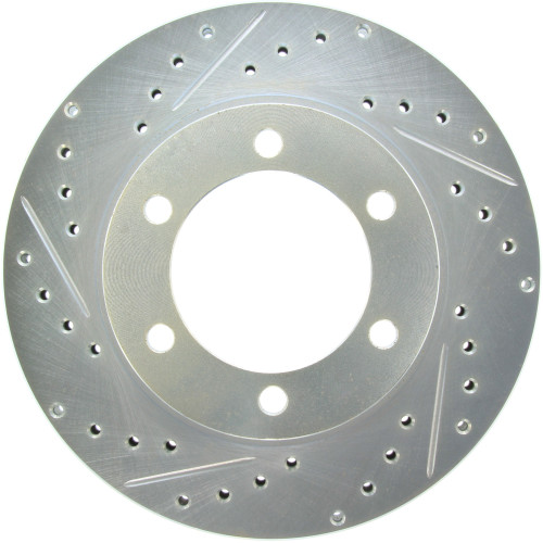 Select Sport Drilled and Slotted Brake Rotor; Front Right for 1995-2004 Toyota (4Runner, Tacoma) 227.44112R
