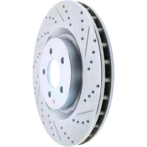 Select Sport Drilled and Slotted Brake Rotor; Front Left for 2007-2014 Ford (Mustang) 227.61089L