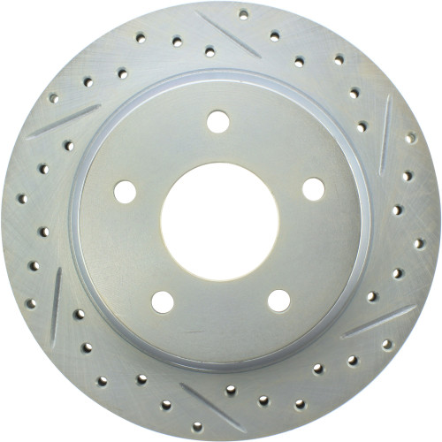 Select Sport Drilled and Slotted Brake Rotor; Front Left for 1984-1987 Chevrolet (Corvette) 227.62020L
