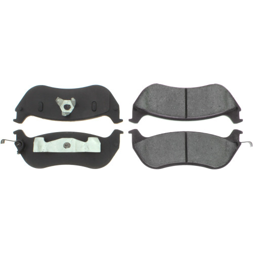 Premium Semi-Metallic Brake Pads with Shims and Hardware for 1996-2002 Ford/Lincoln/Mercury (Crown Victoria, Town Car, Grand Marquis)
