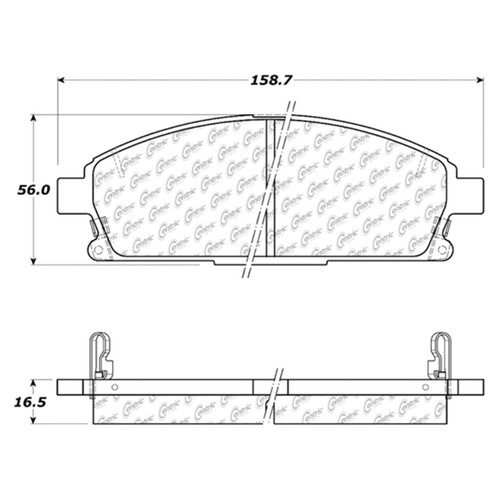 Premium Semi-Metallic Brake Pads with Shims and Hardware for 2002-2017 Acura/Nissan (MDX, Quest, X-Trail) 300.06910