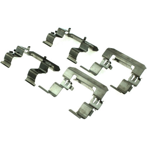 Premium Semi-Metallic Brake Pads with Shims and Hardware for 2000-2004 Nissan (Frontier, Xterra) 300.08300