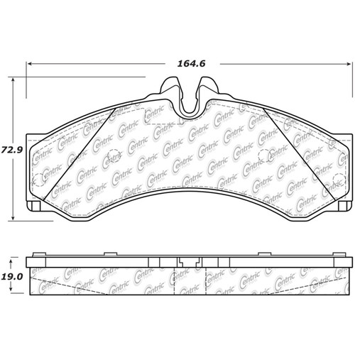 Premium Semi-Metallic Brake Pads with Shims for 2002-2006 Dodge/Freightliner (Sprinter 2500, Sprinter 3500) 300.11360
