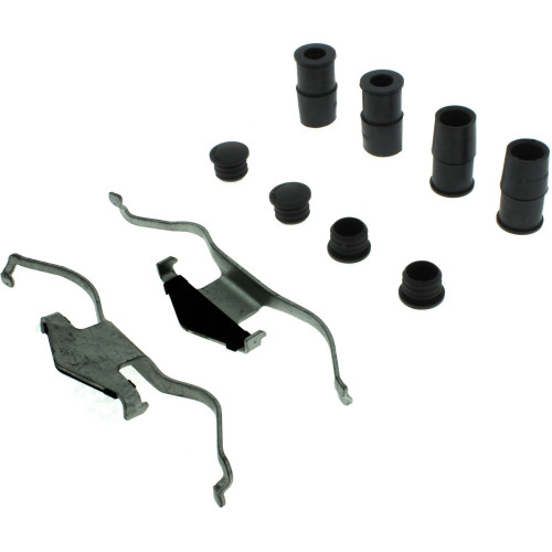 Premium Semi-Metallic Brake Pads with Shims and Hardware for 2003-2005 Saab (9-3) 300.09721