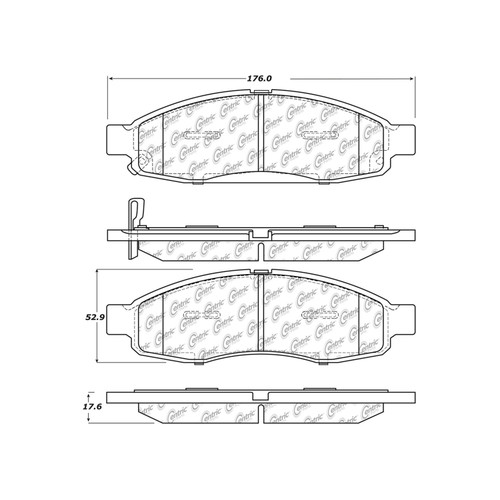 Premium Semi-Metallic Brake Pads with Shims and Hardware for 2004-2007 Nissan/INFINITI (TITAN, QX56, Armada, Pathfinder Armada) 300.11830