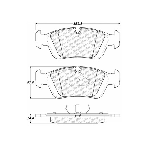 Premium Ceramic Brake Pads with Shims and Hardware for 1992-2008 BMW (318i, 318is, 318ti, 323Ci) 301.05580