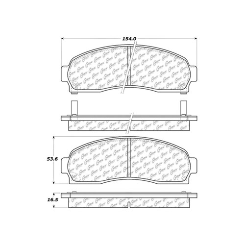 Premium Ceramic Brake Pads with Shims and Hardware for 2002-2012 Saturn/Ford/Mercury (Vue, Explorer, Ranger, Mountaineer) 301.08330