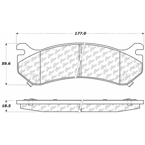 Premium Ceramic Brake Pads with Shims and Hardware for 1999-2013 Cadillac/Chevrolet/GMC (Escalade, Astro, Avalanche 1500, Avalanche 2500)