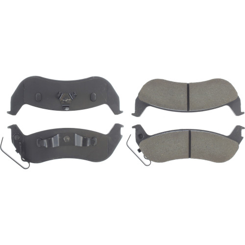 Premium Ceramic Brake Pads with Shims and Hardware for 2003-2011 Ford/Lincoln/Mercury (Crown Victoria, Town Car, Grand Marquis, Marauder)