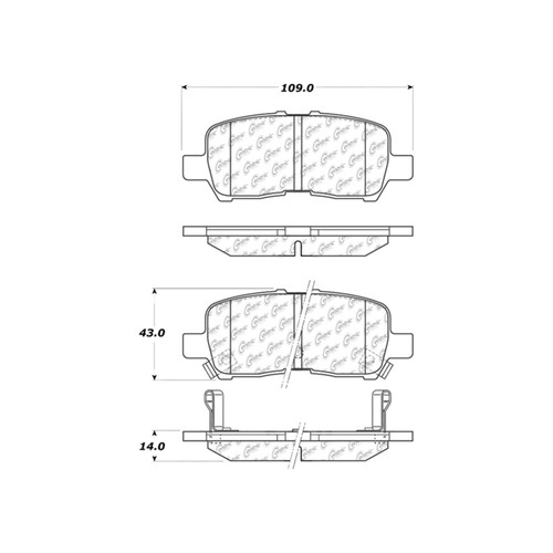 Premium Ceramic Brake Pads with Shims and Hardware for 2004-2016 Pontiac/Buick/Chevrolet (Grand Prix, LaCrosse, Allure, Impala) 301.09990
