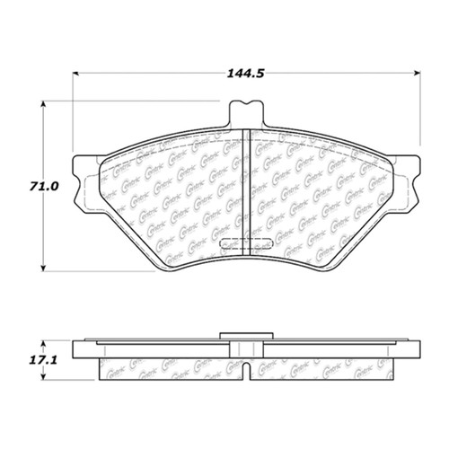 Premium Ceramic Brake Pads with Shims and Hardware for 1995-1997 Ford/Lincoln/Mercury (Crown Victoria, Town Car, Grand Marquis) 301.06780